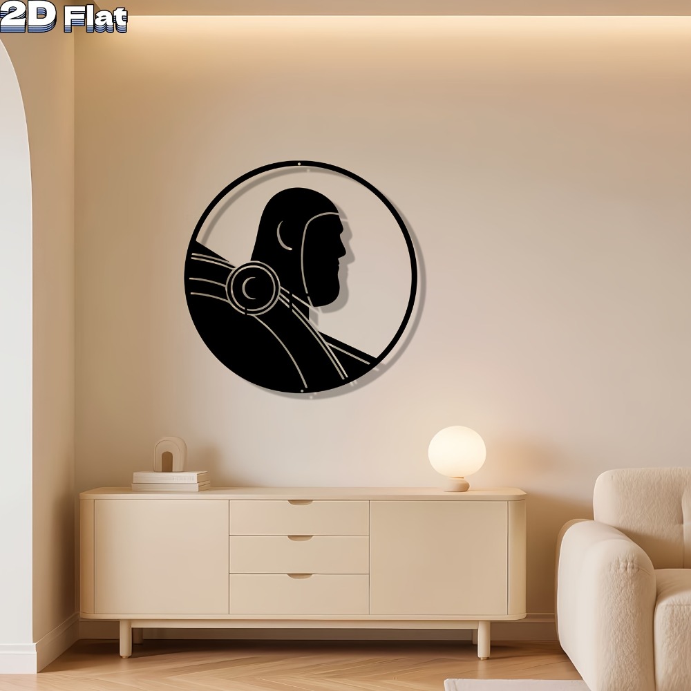 Tech Office Wall - CIFbuy ModernRobot Metall-Wandkunst Eisenskulptur für Zuhause