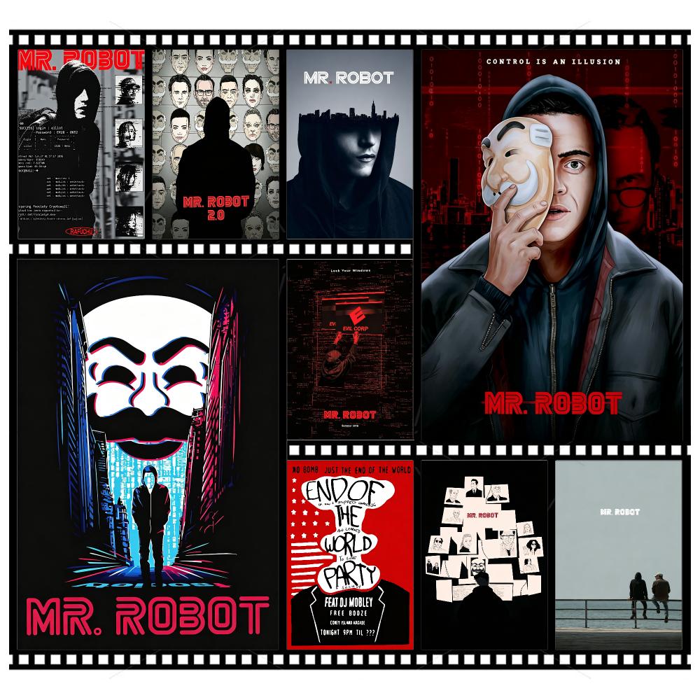 Tech Office Wall - TV-Tech Psychologischer Thriller Mr. Roboter-Poster Wandkunst-Poster