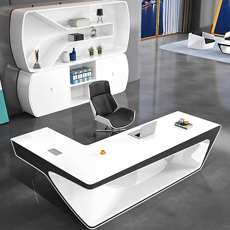 Moderner, minimalistischer L-f – Office Tech Design Bewertung und Preis