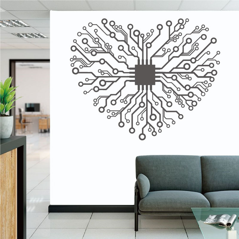 Love Chip Tech Company Büro Vi – Tech Office Wall Bewertung und Preis