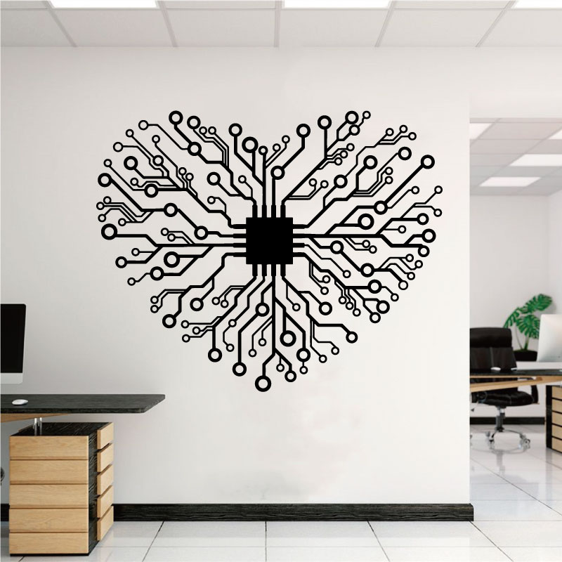 Love Chip Tech Company Büro Vi – Tech Office Wall Bewertung und Preis