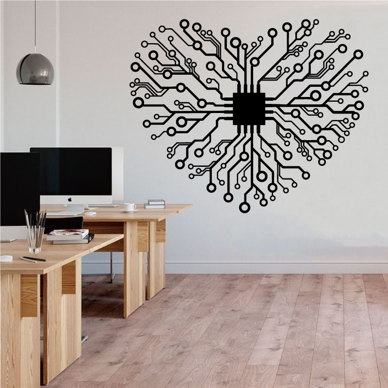 Love Chip Tech Company Büro Vi – Tech Office Wall Bewertung und Preis