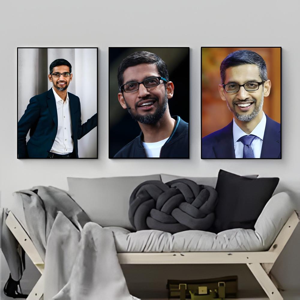 Sleek Corporate S-Sundar Picha – Tech Office Wall Bewertung und Preis