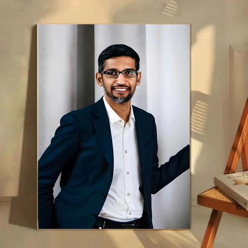 Sleek Corporate S-Sundar Picha – Tech Office Wall Bewertung und Preis